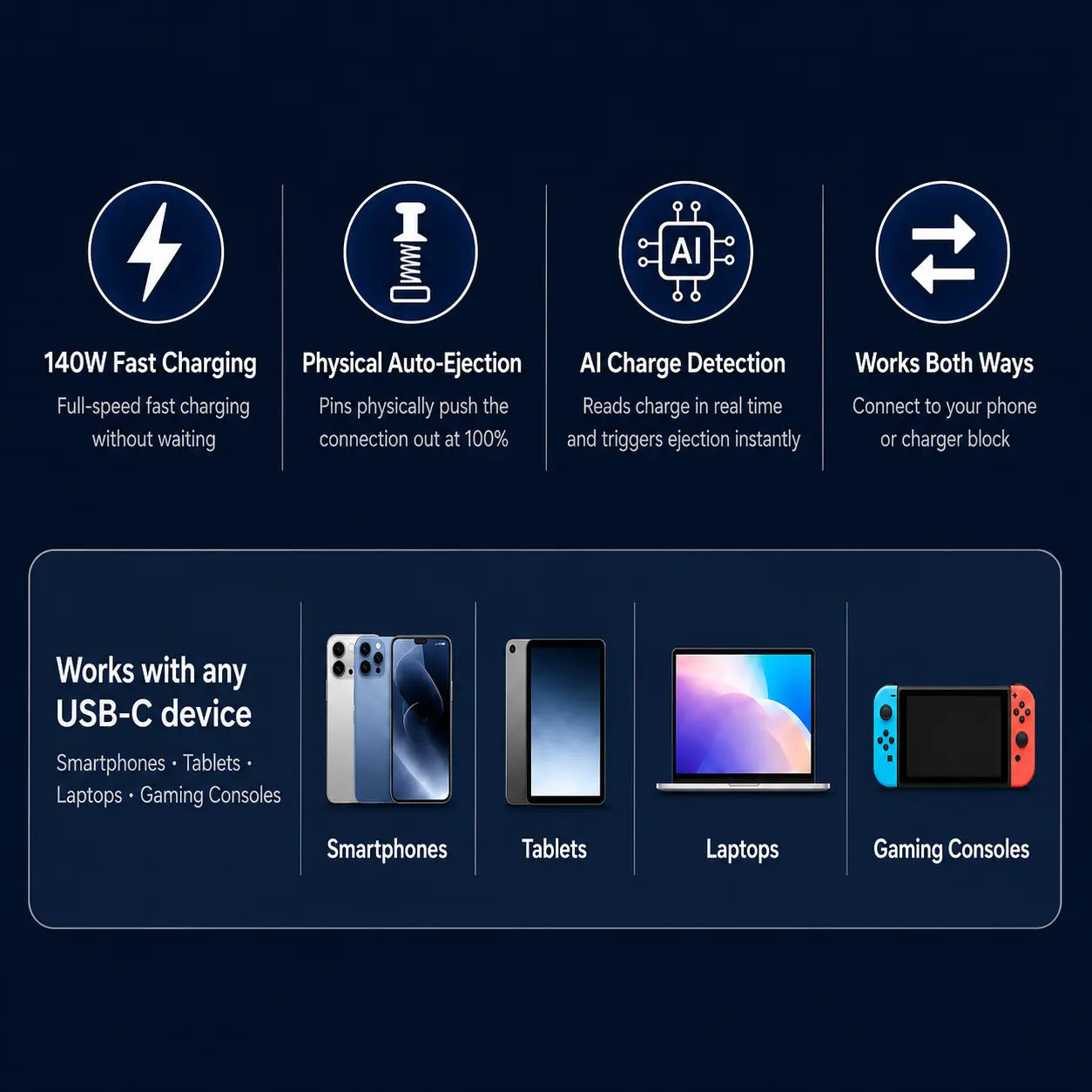 PowerSense™ - Charge smarter. Sleep better.